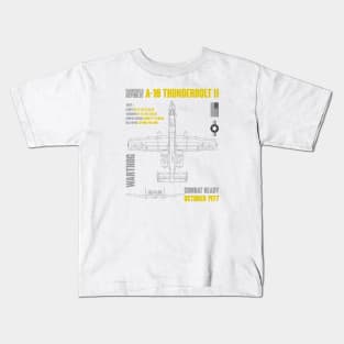 Fairchild Republic A-10 Thunderbolt II Kids T-Shirt